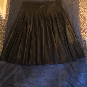 Lane Bryant Black Faux Leather Skirt